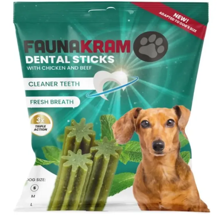 Faunakram Dental Stick Fresh Breath | 7 stk. Small