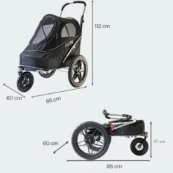 Innopet Sporty EVR | Hundeklapvogn / cykeltrailer