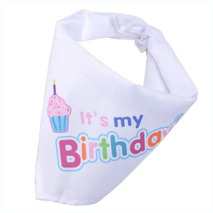 It's my Birthday Bandana | Hvid