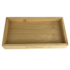 Ollipet firkantet Mini bambusholder | dobbelt OUTLET