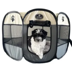 Pakketilbud | Ollipet Hvalpekravlegård m. madras, Ø 73 cm - H. 43 cm